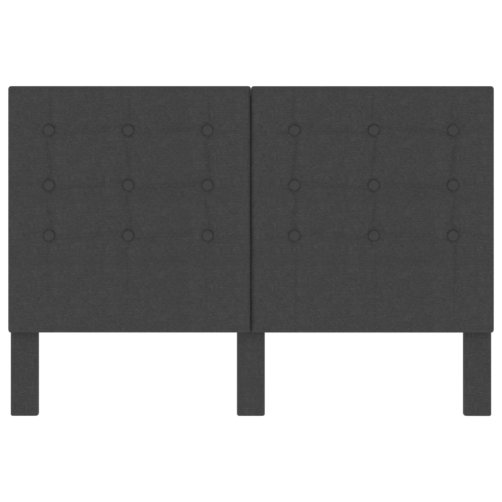 Dygsniuotas galvūgalis, tamsiai pilkas, 140x200cm, audinys