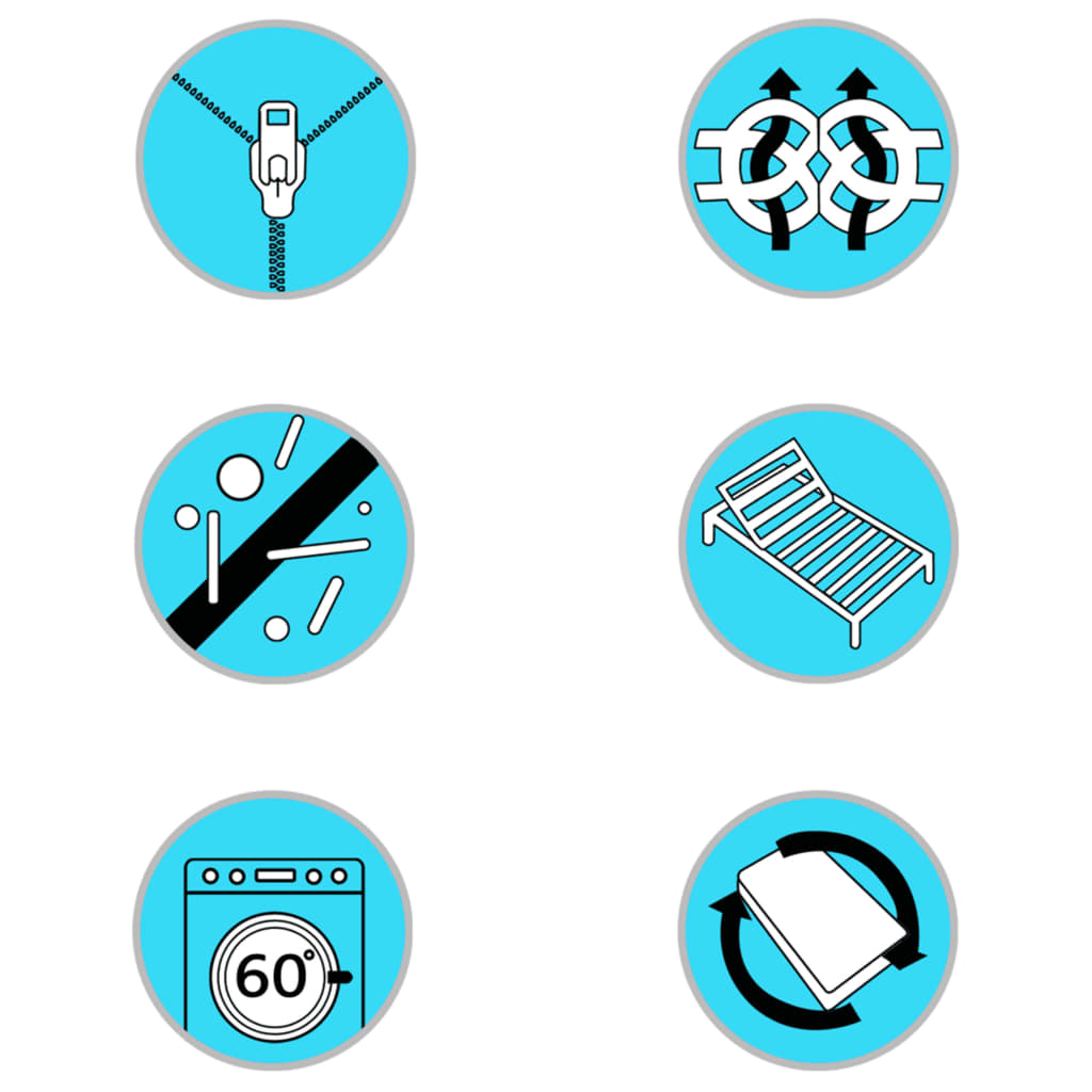 Antčiužinis lovai su spyruokliniu čiužiniu, 200x140x5cm, vidutinio minkštumo