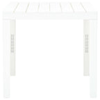 Sodo stalas, baltos spalvos, 78x78x72cm, plastikas