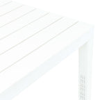 Sodo stalas, baltos spalvos, 78x78x72cm, plastikas