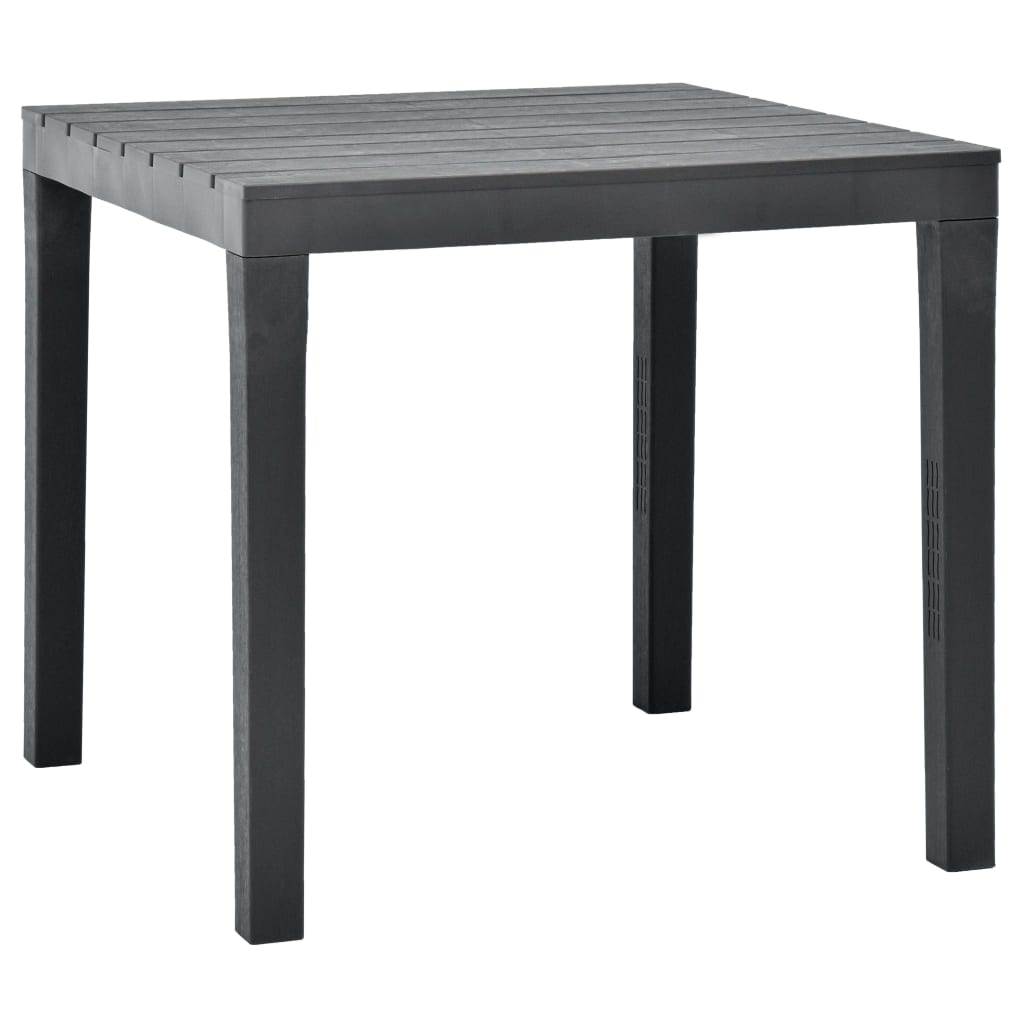 Sodo stalas, baltos spalvos, 78x78x72cm, plastikas