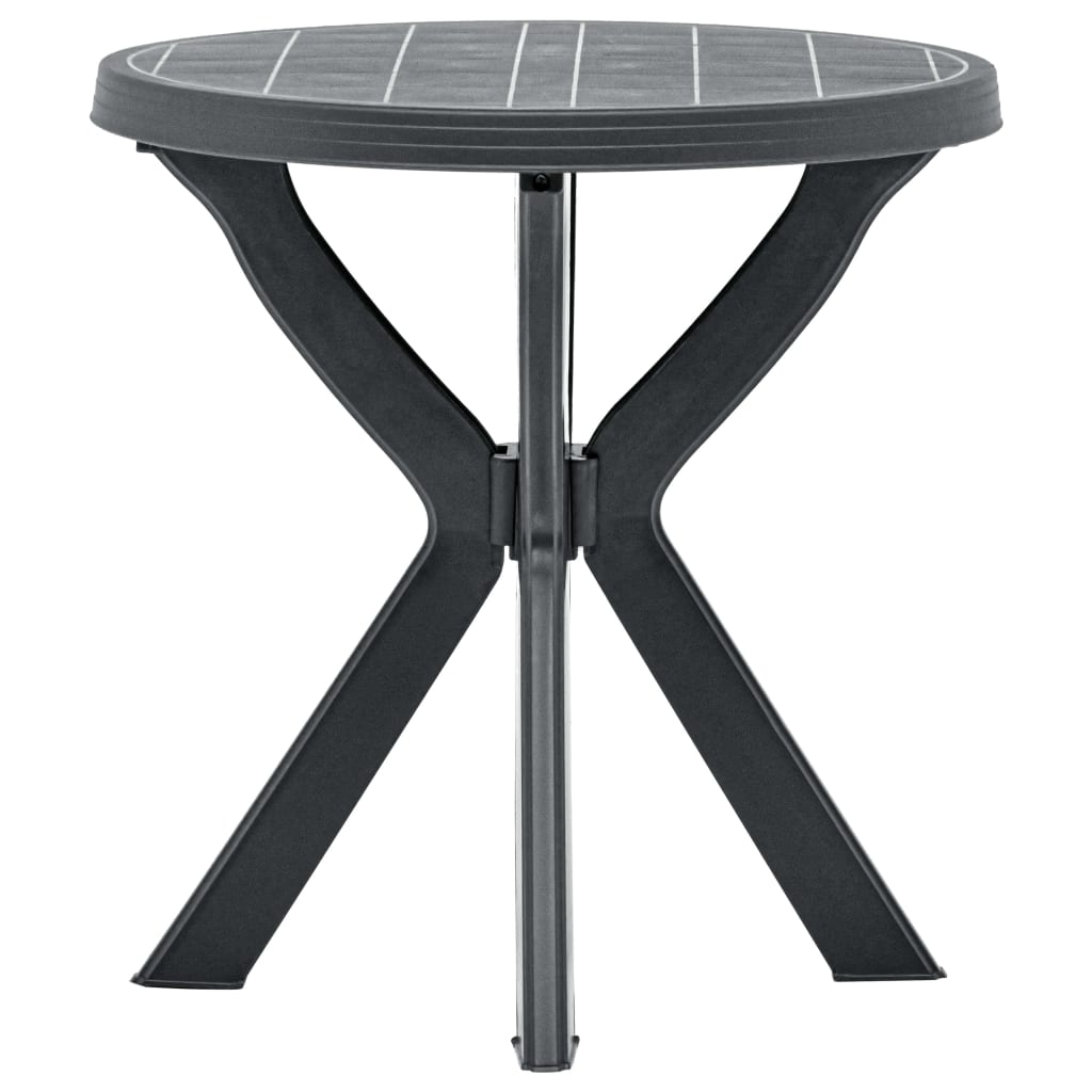 Bistro staliukas, baltos spalvos, plastikas, 70cm skersmens