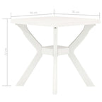 Bistro staliukas, baltos spalvos, 70x70x72cm, plastikas