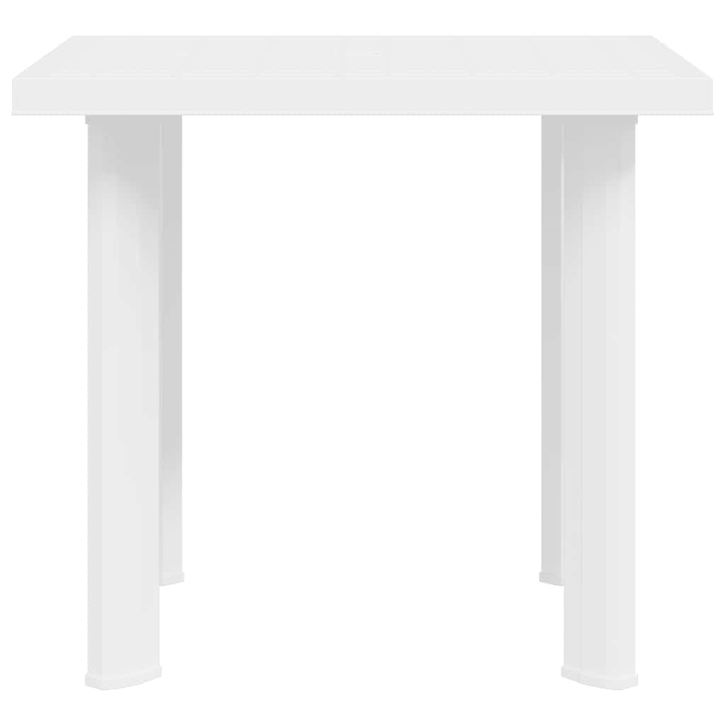 Sodo stalas, baltos spalvos, 80x75x72cm, plastikas
