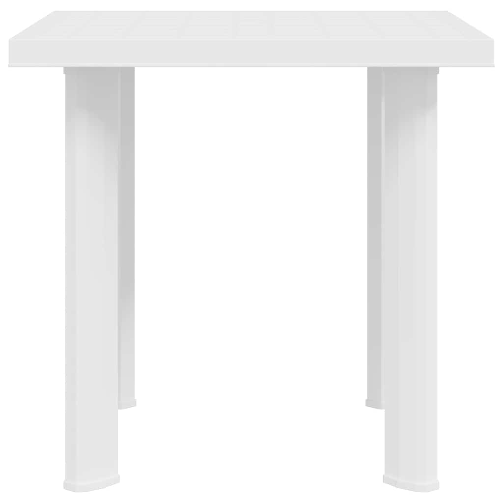 Sodo stalas, baltos spalvos, 80x75x72cm, plastikas