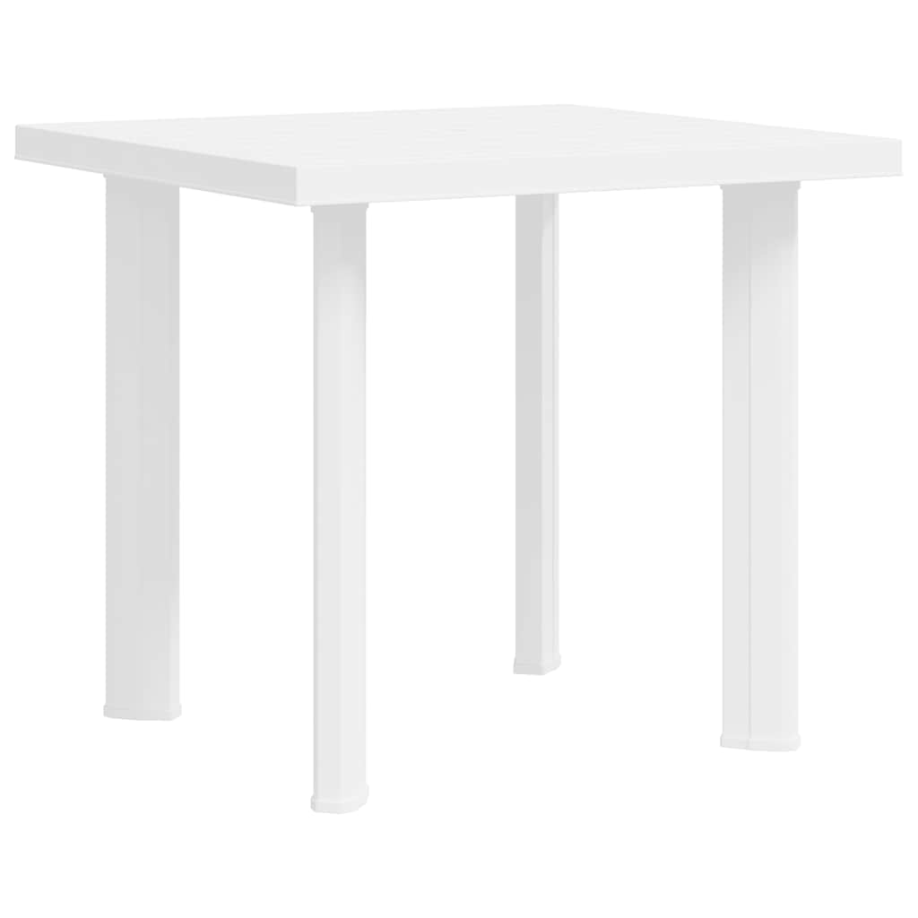 Sodo stalas, baltos spalvos, 80x75x72cm, plastikas