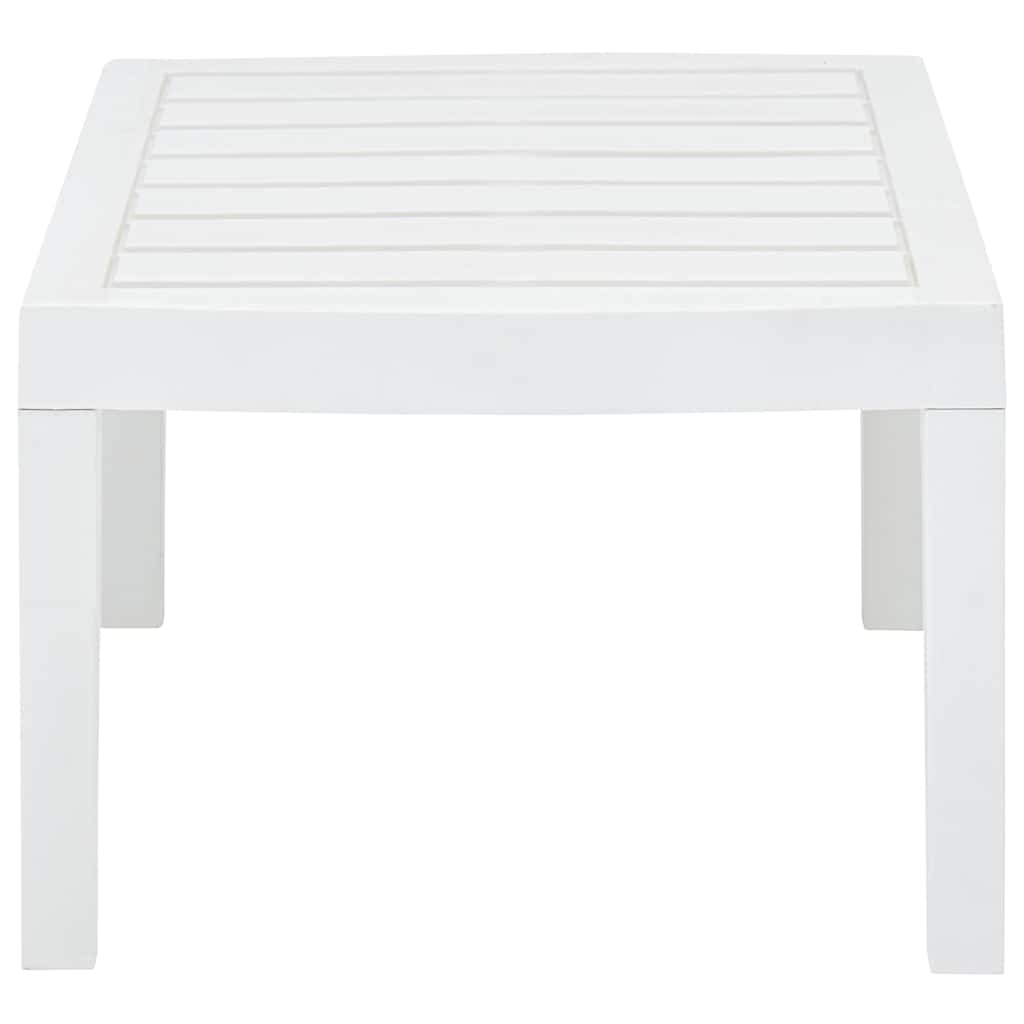 Sodo stalas, baltos spalvos, 78x55x38cm, plastikas