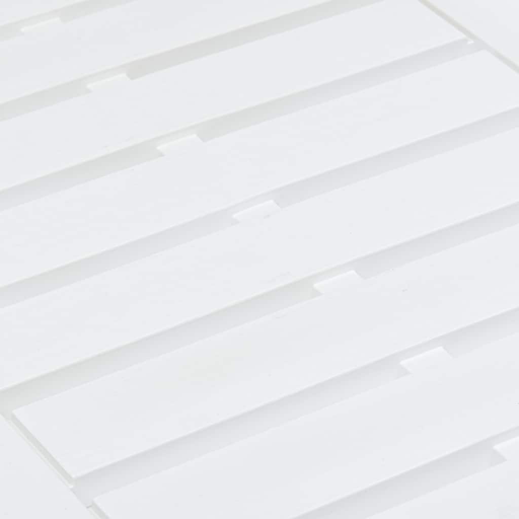 Sodo stalas, baltos spalvos, 78x55x38cm, plastikas