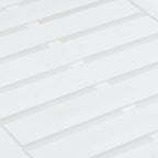 Sodo stalas, baltos spalvos, 78x55x38cm, plastikas