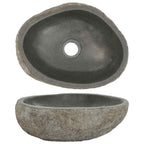 Praustuvas, (29-38)x(24-31)cm, upės akmuo, ovalo formos