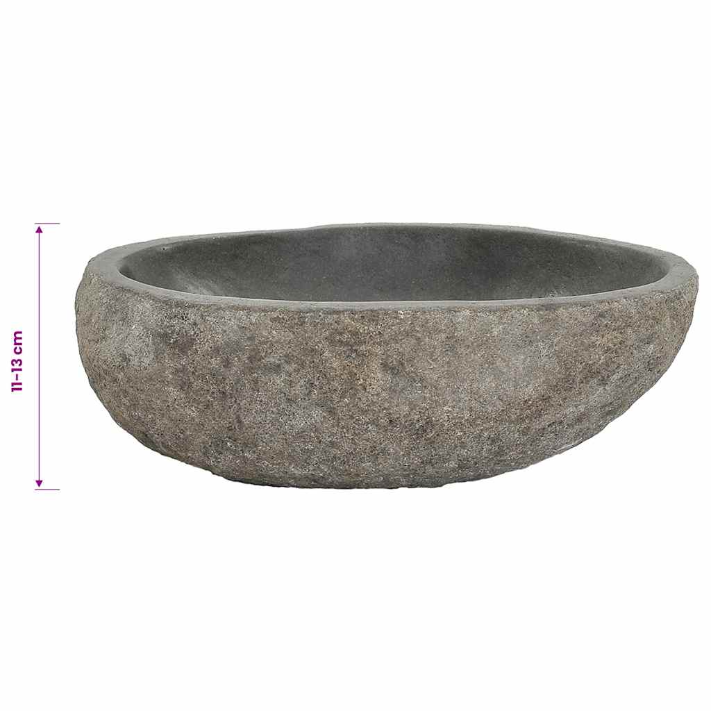 Praustuvas, (29-38)x(24-31)cm, upės akmuo, ovalo formos