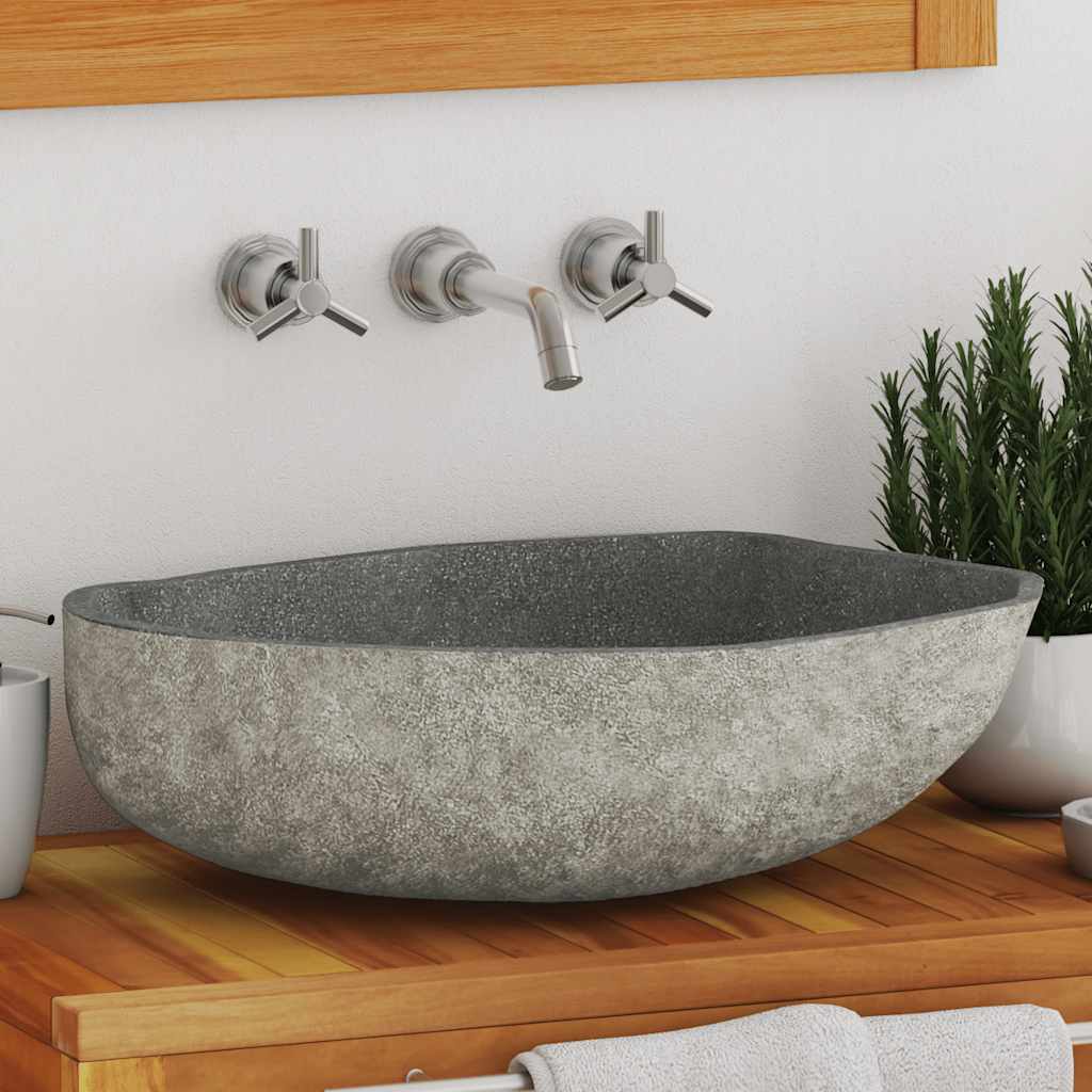 Praustuvas, (29-38)x(24-31)cm, upės akmuo, ovalo formos