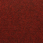 Laiptų kilimėliai, lipnūs, 15 vnt., 65x21x4 cm, bordo raudoni, stačiakampiai, kraštai