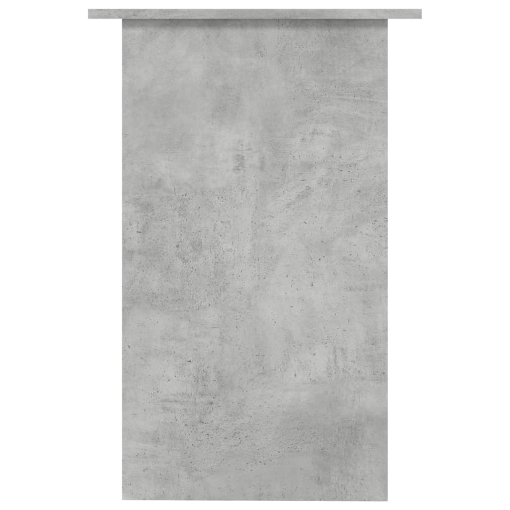 Rašomasis stalas, betono pilkas, 90x50x74cm, apdirbta mediena