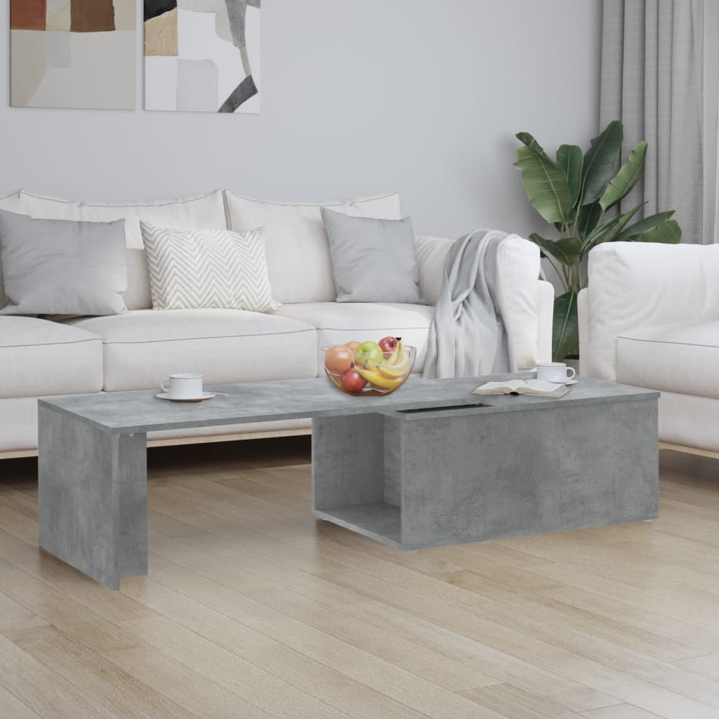 Kavos staliukas, betono pilkos spalvos, 150x50x35cm, MDP