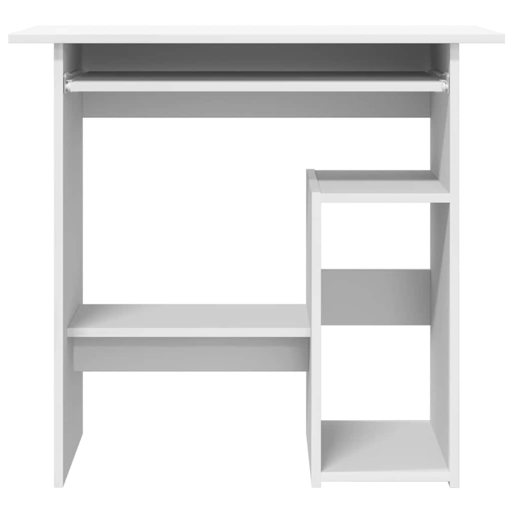Rašomasis stalas, baltos spalvos, 80x45x74cm, apdirbta mediena