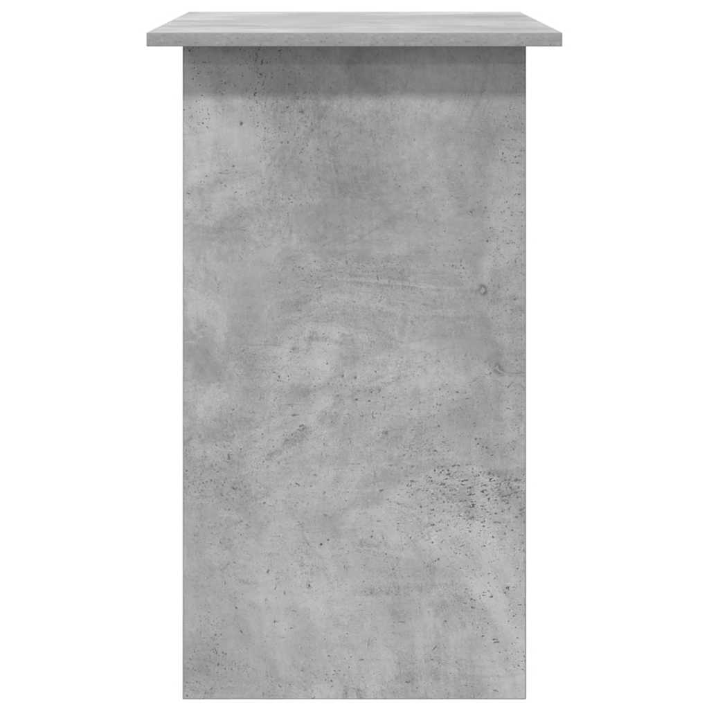 Rašomasis stalas, betono pilkas, 80x45x74cm, apdirbta mediena
