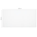 Stalo apsauga, permatoma, 180x90cm, 1,6mm, PVC