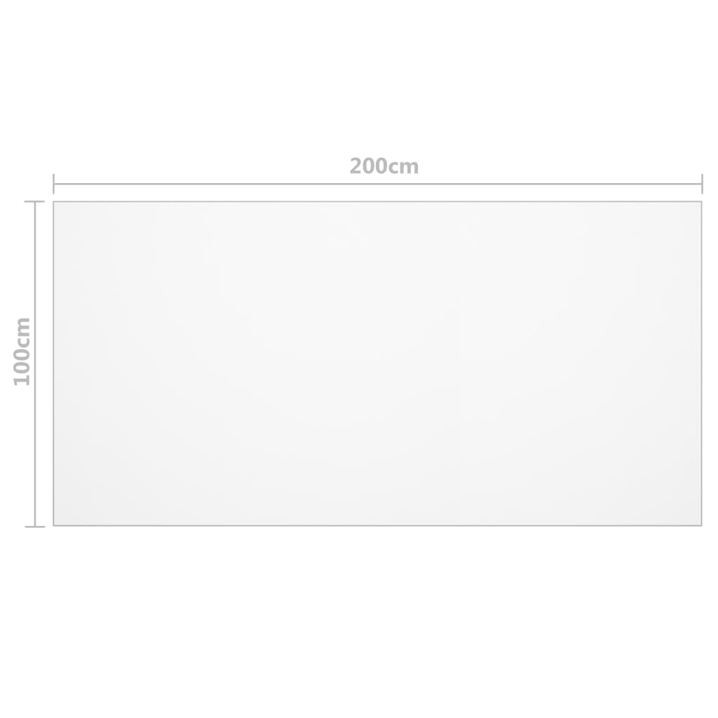 Stalo apsauga, permatoma, 200x100cm, 1,6mm, PVC