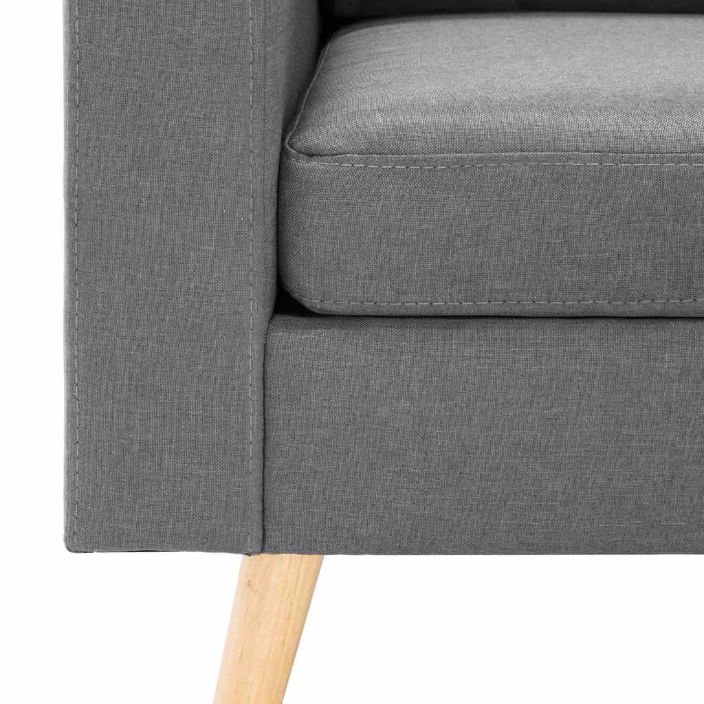 Dvivietė sofa, šviesiai pilkos spalvos, audinys