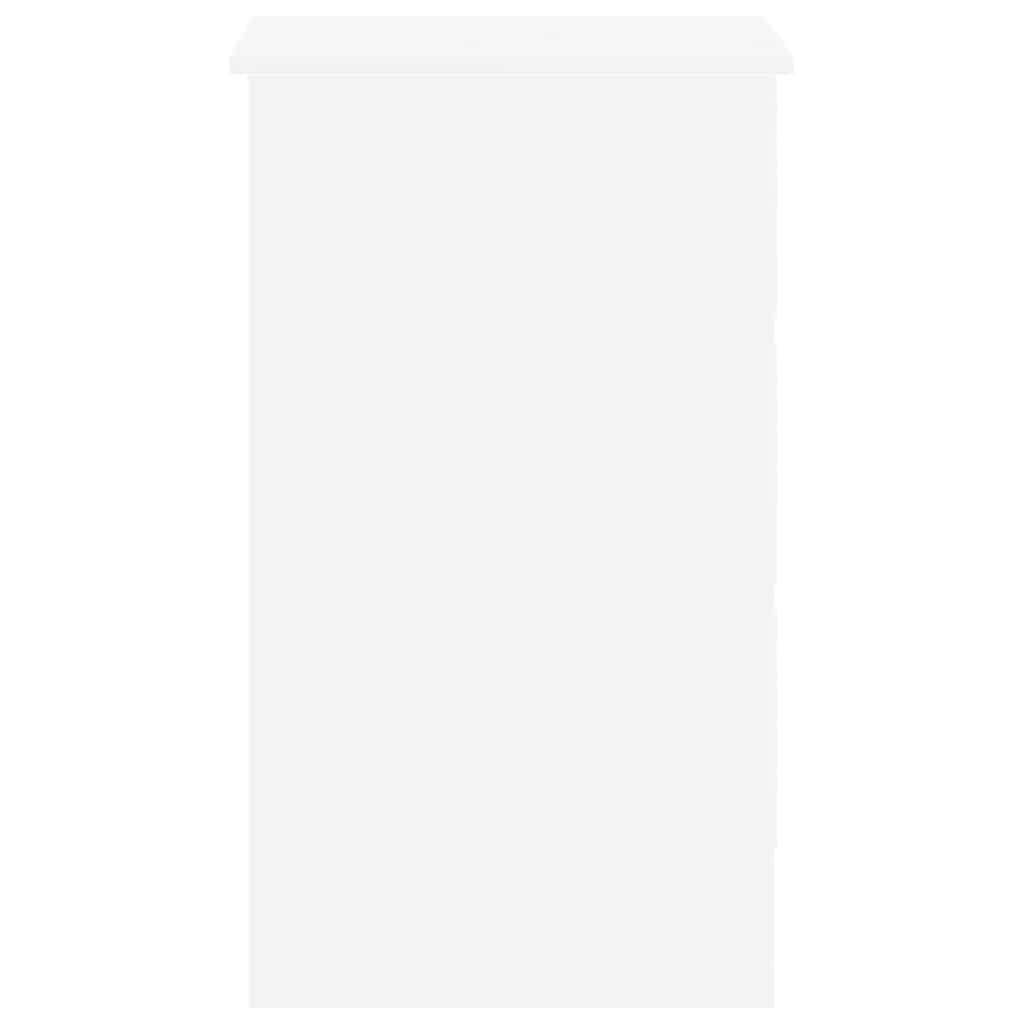 Rašomasis stalas, baltos spalvos, 90x45x76cm, apdirbta mediena