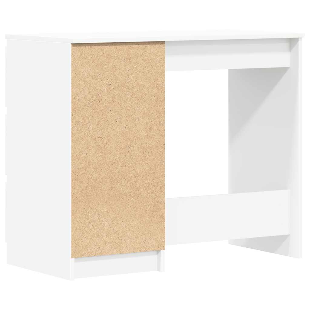 Rašomasis stalas, baltos spalvos, 90x45x76cm, apdirbta mediena