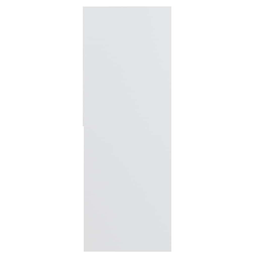 Spintelė knygoms, baltos spalvos, 67x24x161cm, apdirbta mediena