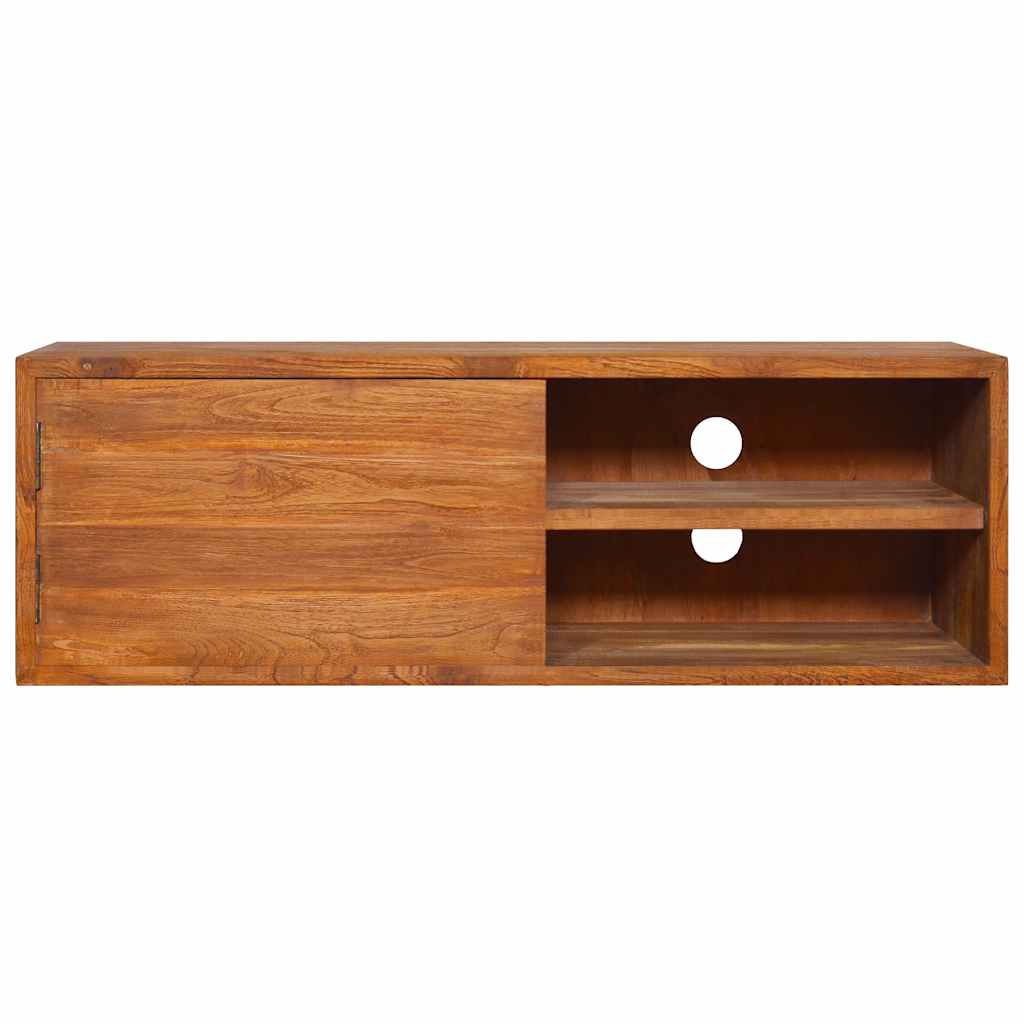Prie sienos montuojama TV spintelė, 90x30x30cm, tikmedis