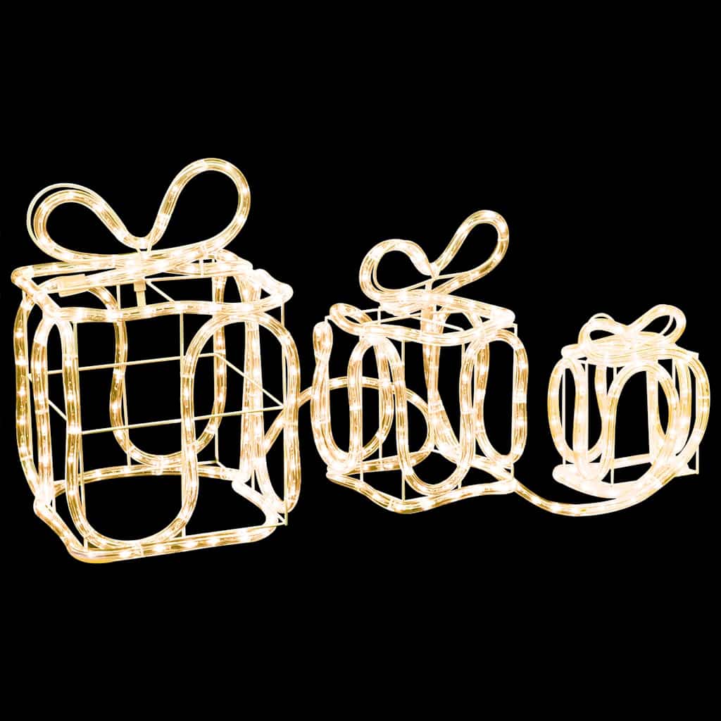 vidaXL Kalėdų dekoracija dovanų dėžutės, 180 LED lempučių