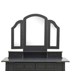 Kosmetinio staliuko rinkinys, pilkas, 100x40x146cm, paulovnija
