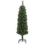 Plona dirbtinė Kalėdų eglutė su stovu, žalia, 150cm, PVC