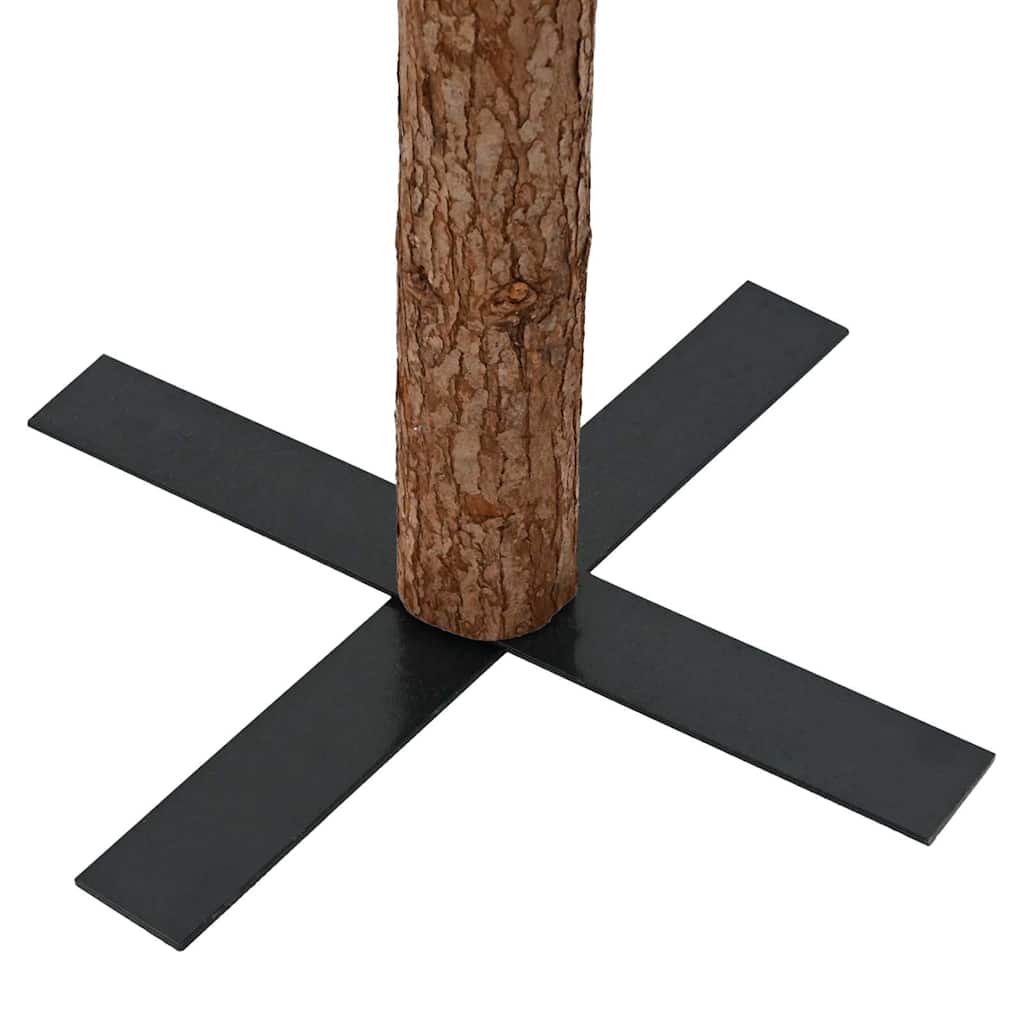 Kalėdų eglutė su tikra mediena ir baltu sniegu, žalia, 180cm