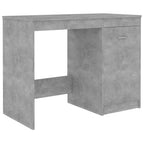 Rašomasis stalas, betono pilkas, 140x50x76cm, apdirbta mediena
