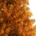 Dirbtinė Kalėdų eglutė su stovu, auksinės spalvos, 150cm, PET