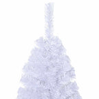 Dirbtinė Kalėdų eglutė su storomis šakomis, balta, 150cm, PVC