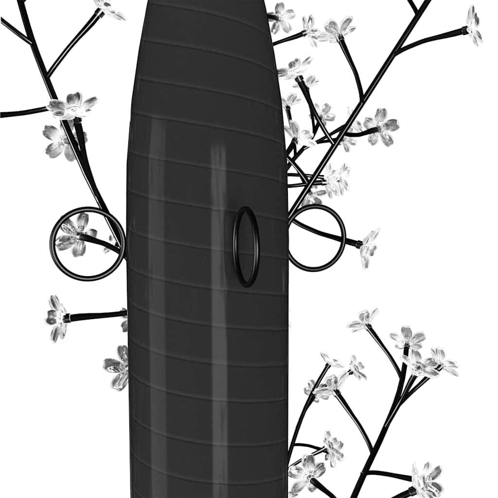 vidaXL Kalėdinis medis su LED lemputėmis, 500cm, su vyšnių žiedais