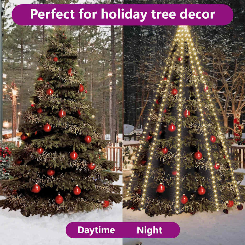 Kalėdinė girlianda eglutei-tinklas su 400 LED lempučių, 400cm
