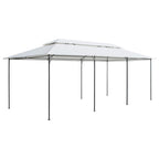 Pavėsinė, baltos spalvos, 600x298x270cm, 180g/m²