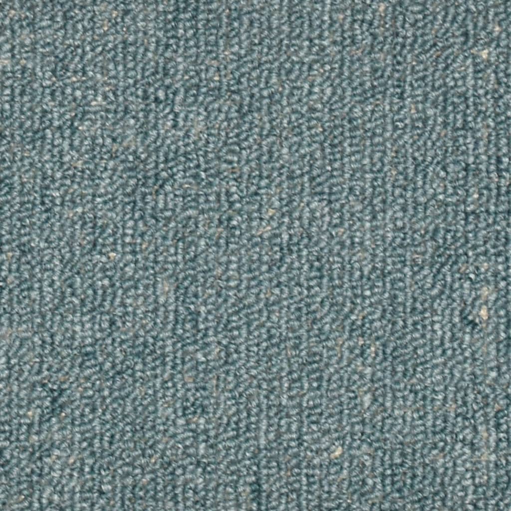 Laiptų kilimėliai, 15 vnt., 56x17x3 cm, jūros mėlynos spalvos, pusapvaliai