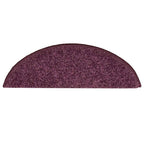 Laiptų kilimėliai, 15 vnt., 56x17x3 cm, tamsiai violetiniai, pusapvaliai