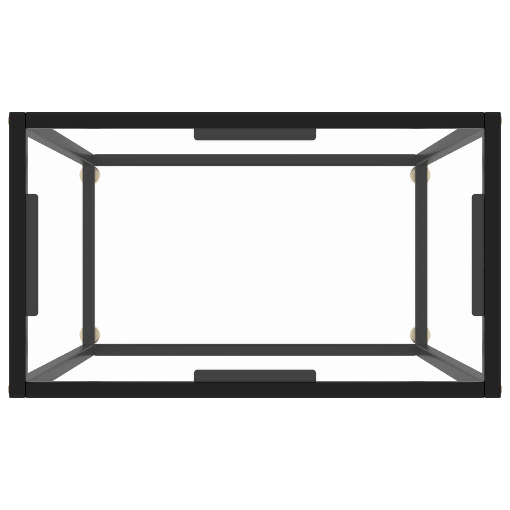 Konsolinis staliukas, skaidrus, 60x35x75cm, grūdintas stiklas