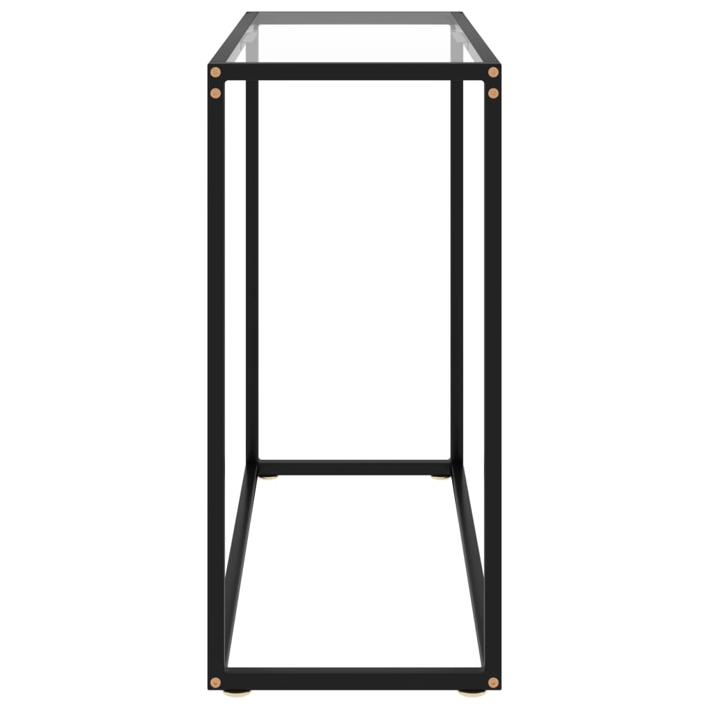 Konsolinis staliukas, skaidrus, 80x35x75cm, grūdintas stiklas