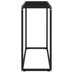 Konsolinis staliukas, juodas, 80x35x75cm, grūdintas stiklas
