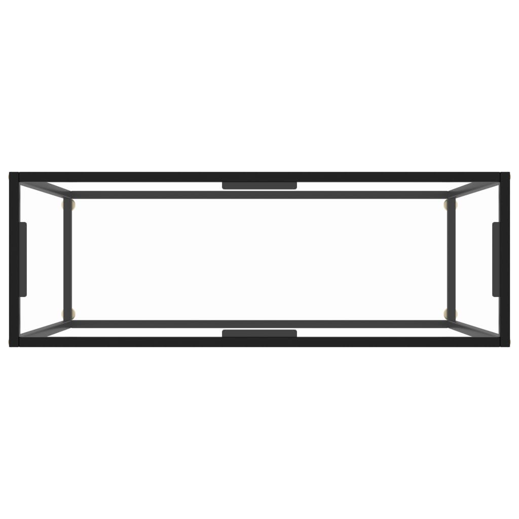 Konsolinis staliukas, skaidrus, 100x35x75cm, grūdintas stiklas