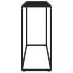 Konsolinis staliukas, juodas, 100x35x75cm, grūdintas stiklas