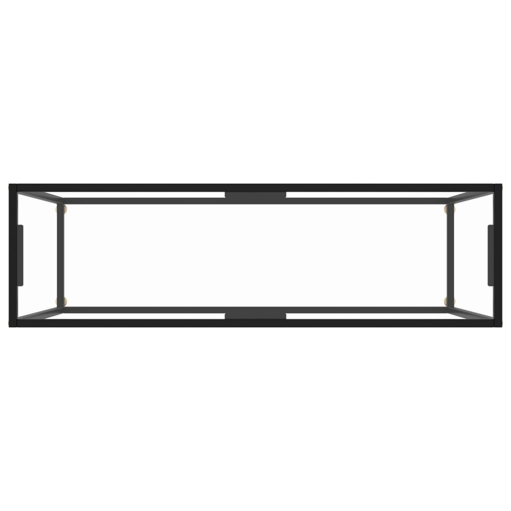 Konsolinis staliukas, skaidrus, 120x35x75cm, grūdintas stiklas