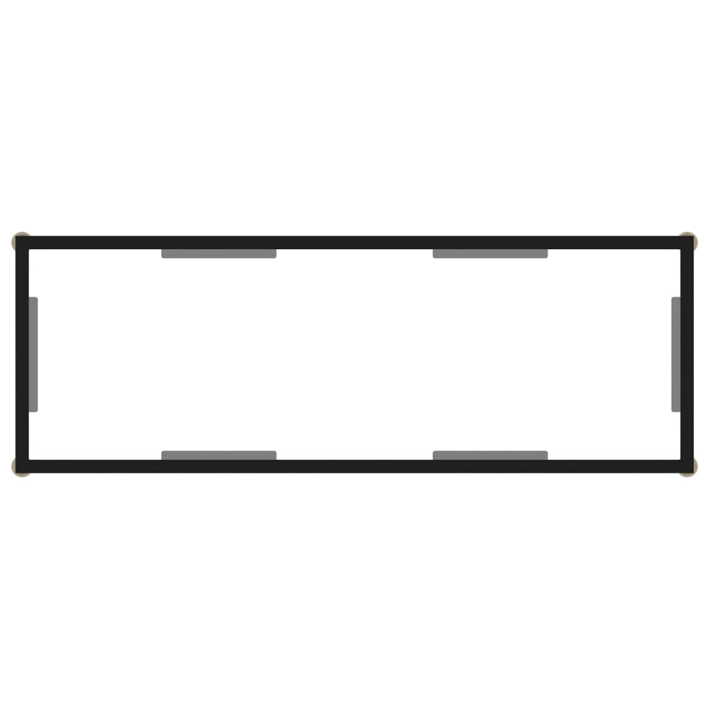 Konsolinis staliukas, skaidrus, 100x35x75cm, grūdintas stiklas