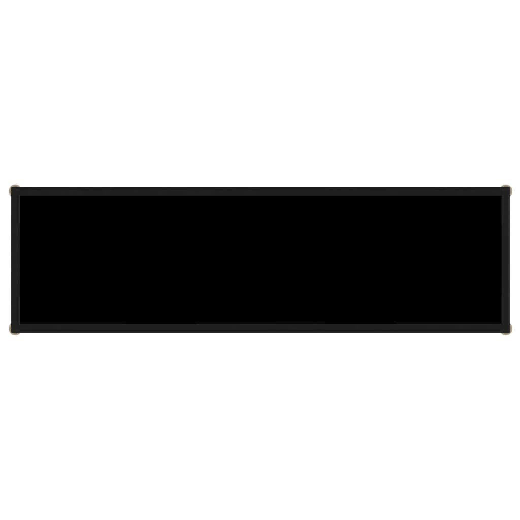 Konsolinis staliukas, juodas, 120x35x75cm, grūdintas stiklas