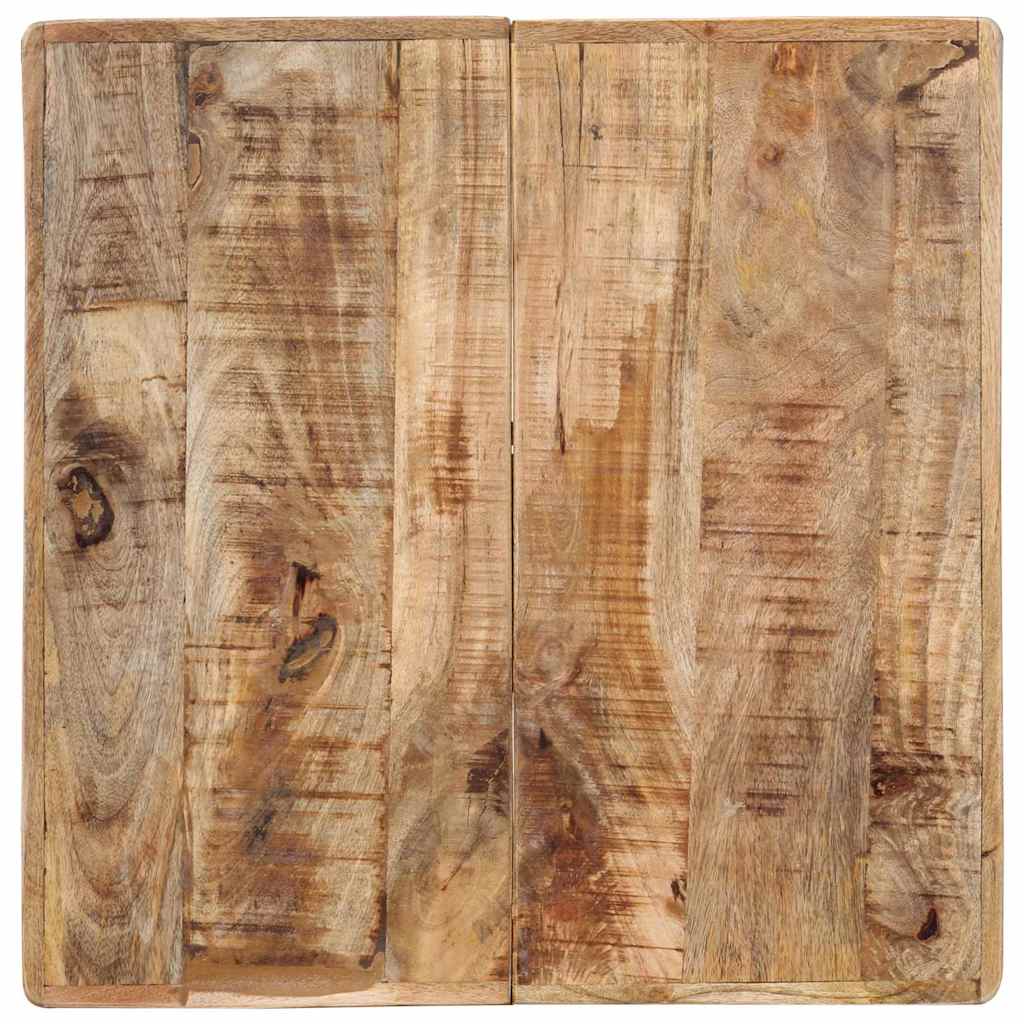 Bistro staliukas, 60x60x77cm, neapdorota mango mediena