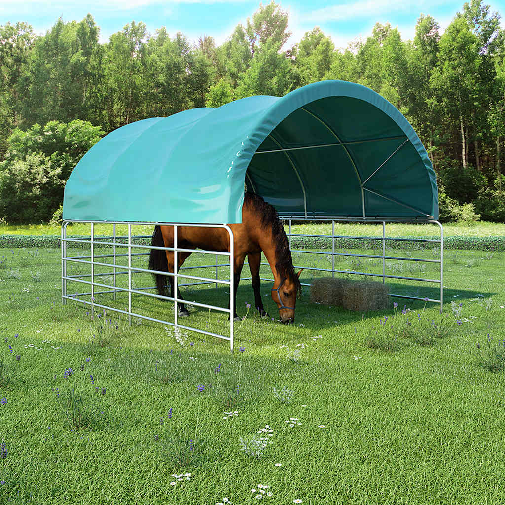 Sodo pavėsinė su šonine užuolaida, antracito spalvos, 4x3x2,25m